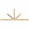 Ekena Millwork Saratoga Rough Sawn Timber Gable Bracket, Douglas Fir, 96"W x 56"H x 4"D x 4"F, 14/12 Pitch GBW096X56X0404SAR00RDF - alternate 5